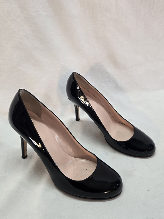 kate spade Shoes - KATE SPADE Women’s 10M Black Karolina Black Patent Leather Pumps 3.5" Heels